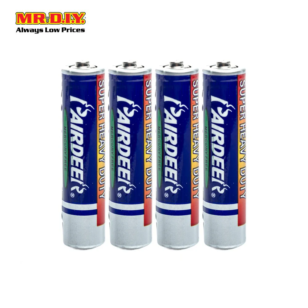 PAIRDEER Super Heavy Duty Carbon AAA Battery (4pcs) - Image 2