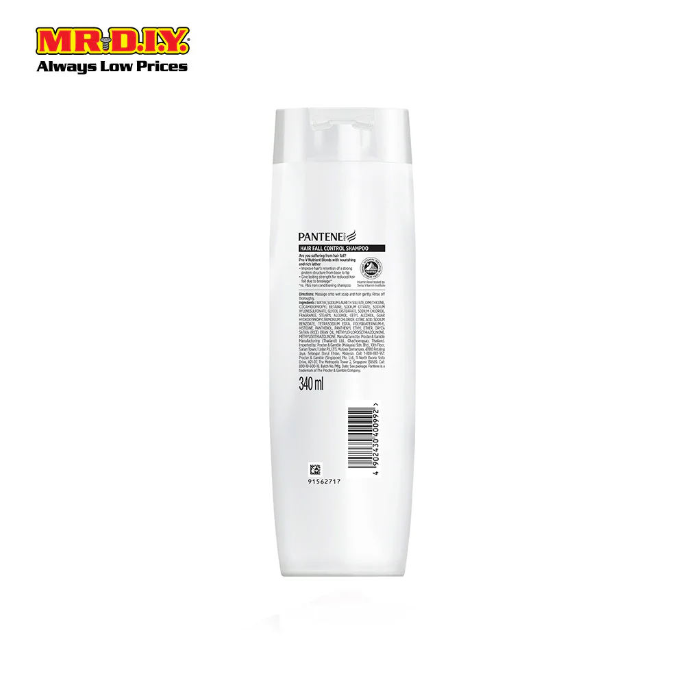 Pantene Pro-V Hair Fall Control Shampoo 340mL - Image 5