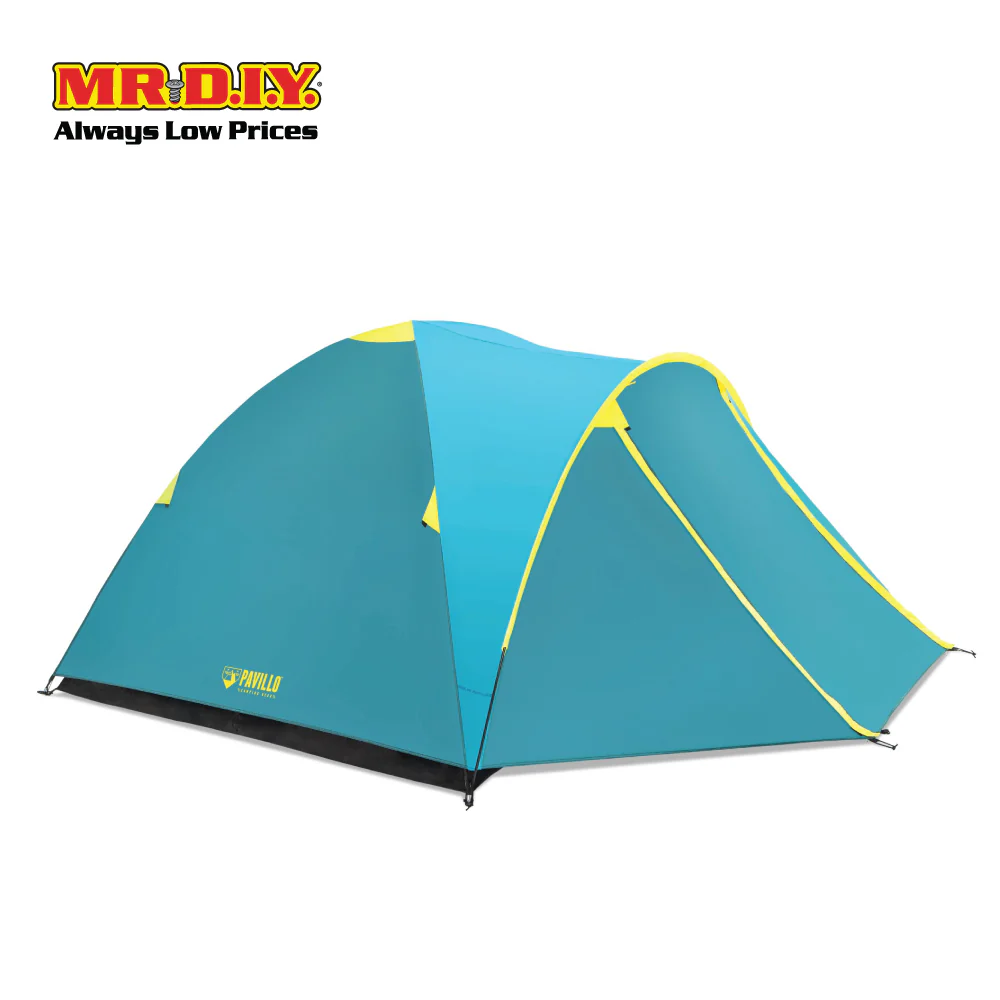 PAVILLO Active Ridge 4 Person Outdoor Camping Hiking Water Resistant Tent (2.10m x 2.40m x 1.30m) - Image 2