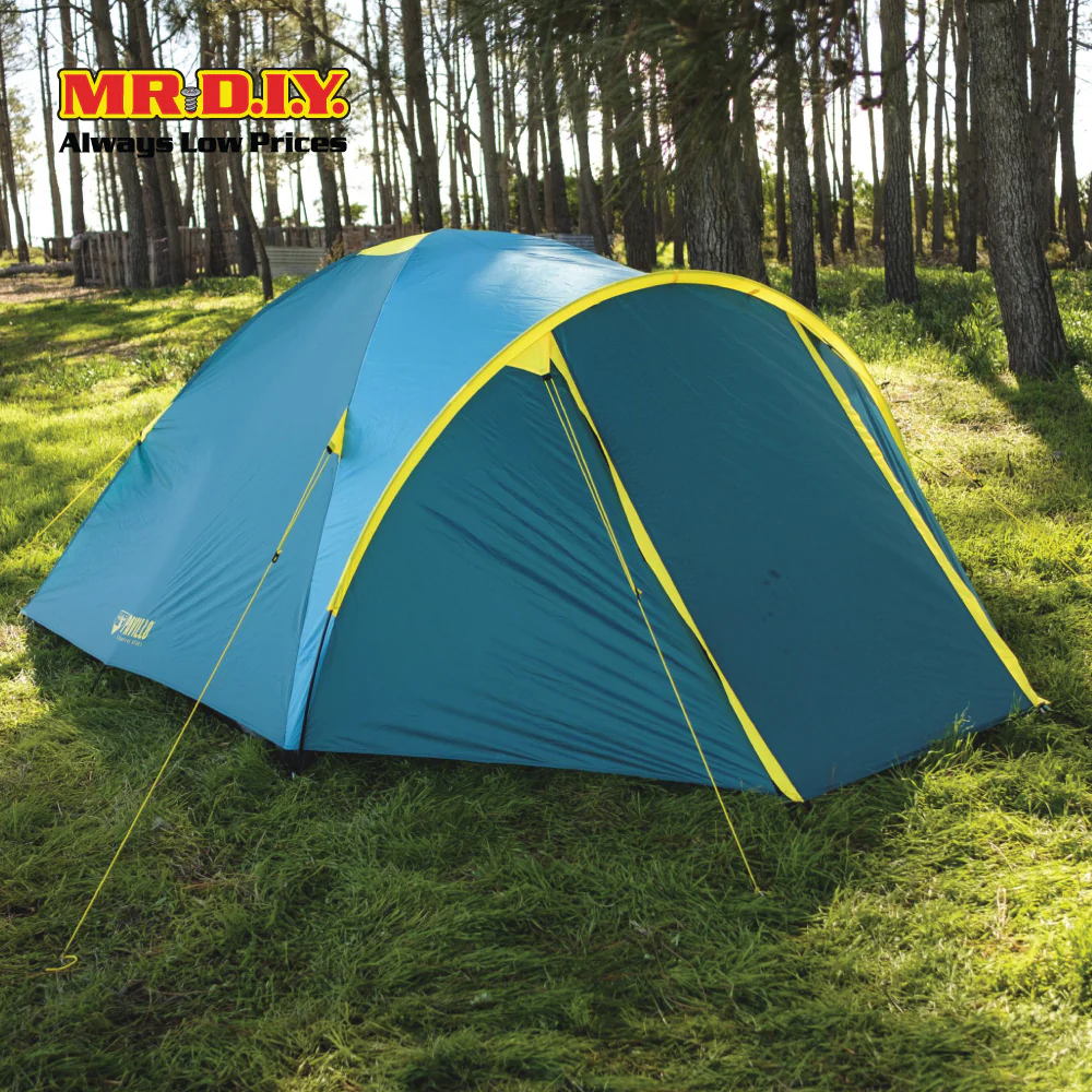 PAVILLO Active Ridge 4 Person Outdoor Camping Hiking Water Resistant Tent (2.10m x 2.40m x 1.30m) - Image 5