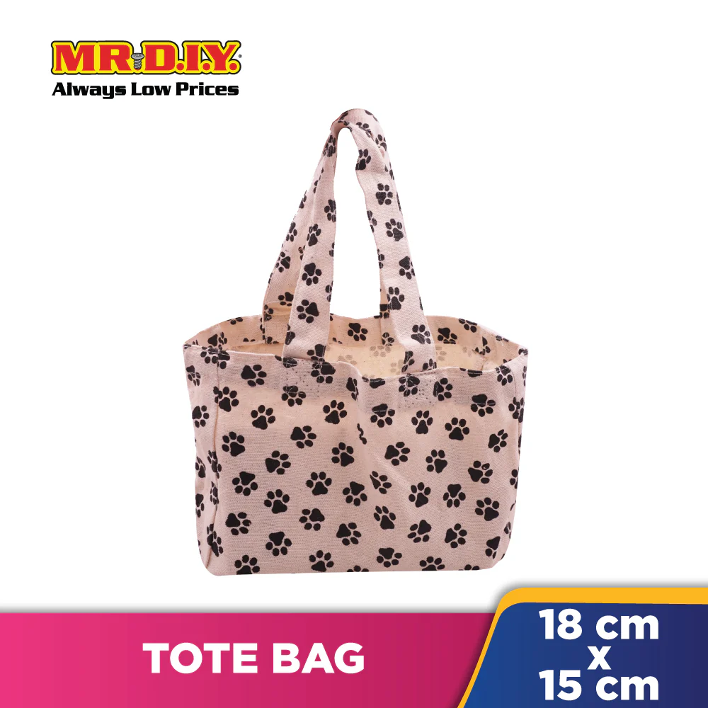 Paw Design Tote Bag (18 x 15cm) - Image 2