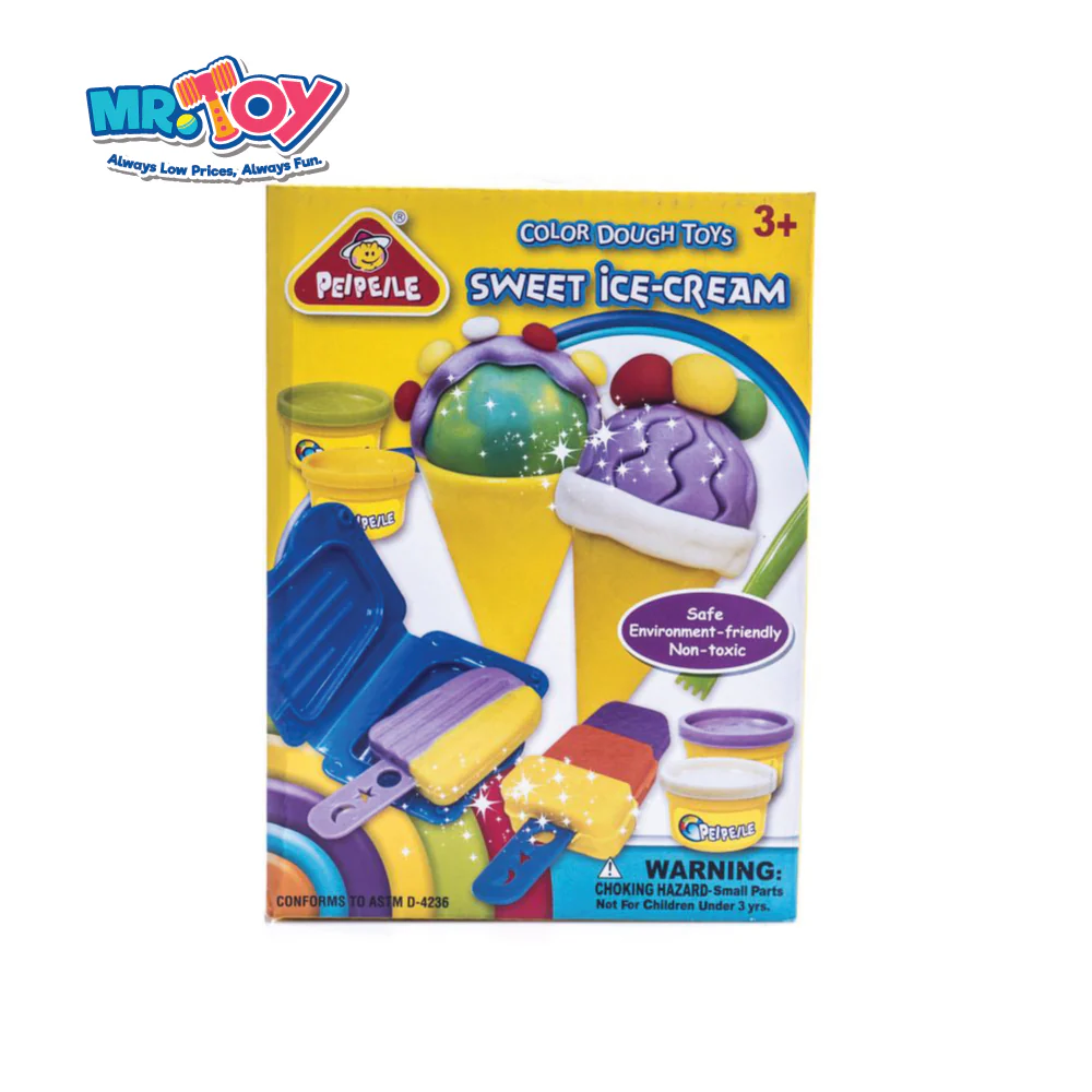 PEIPEILE Sweet Ice-Cream Colour Dough Playset Toys - Image 4