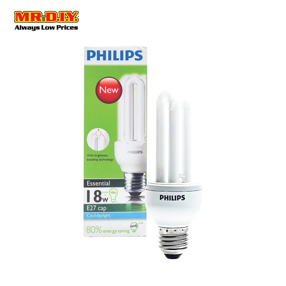 [BEST SELLER] PHILIPS Essential 3U Shape LED Bulb Cool Daylight 18W - Image 3