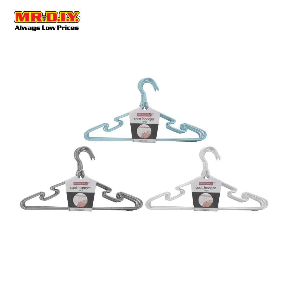 PINPIN Family Metal Coated Clothes Hanger HP92-054 (8pcs) - Image 3