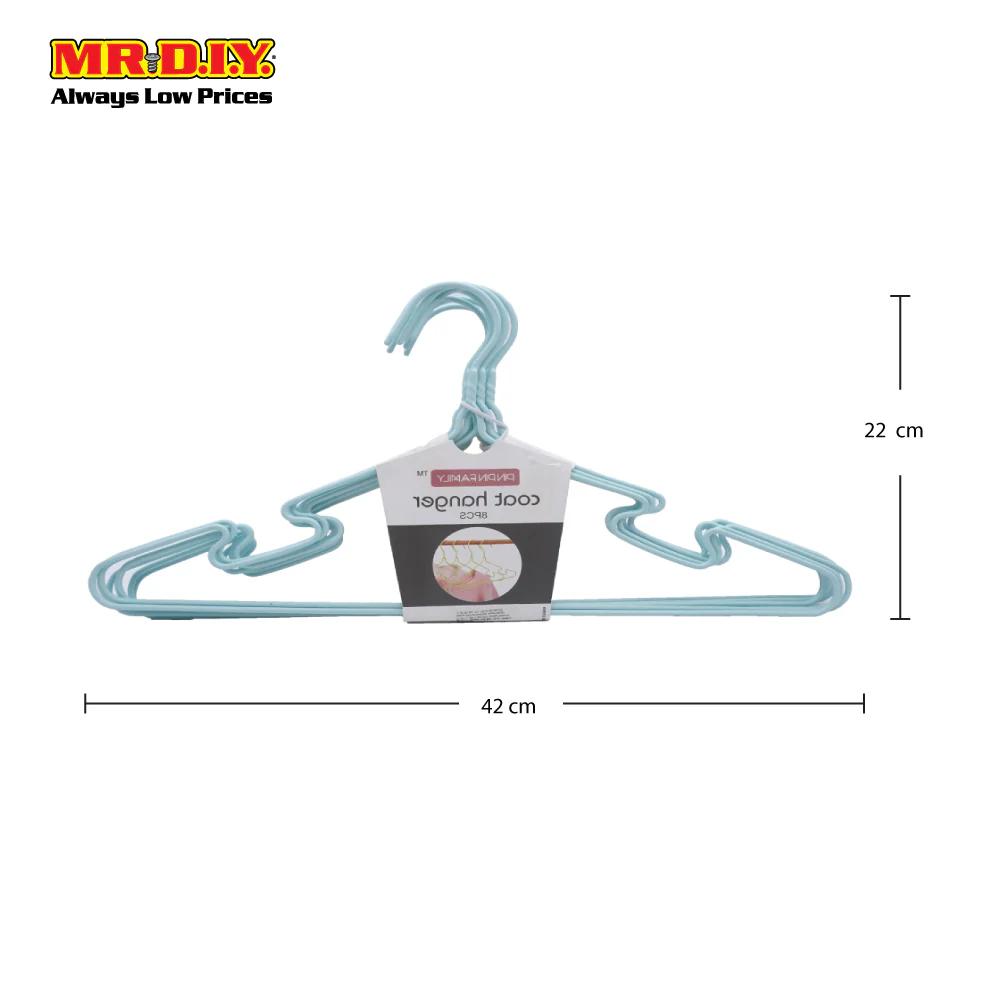 PINPIN Family Metal Coated Clothes Hanger HP92-054 (8pcs) - Image 4