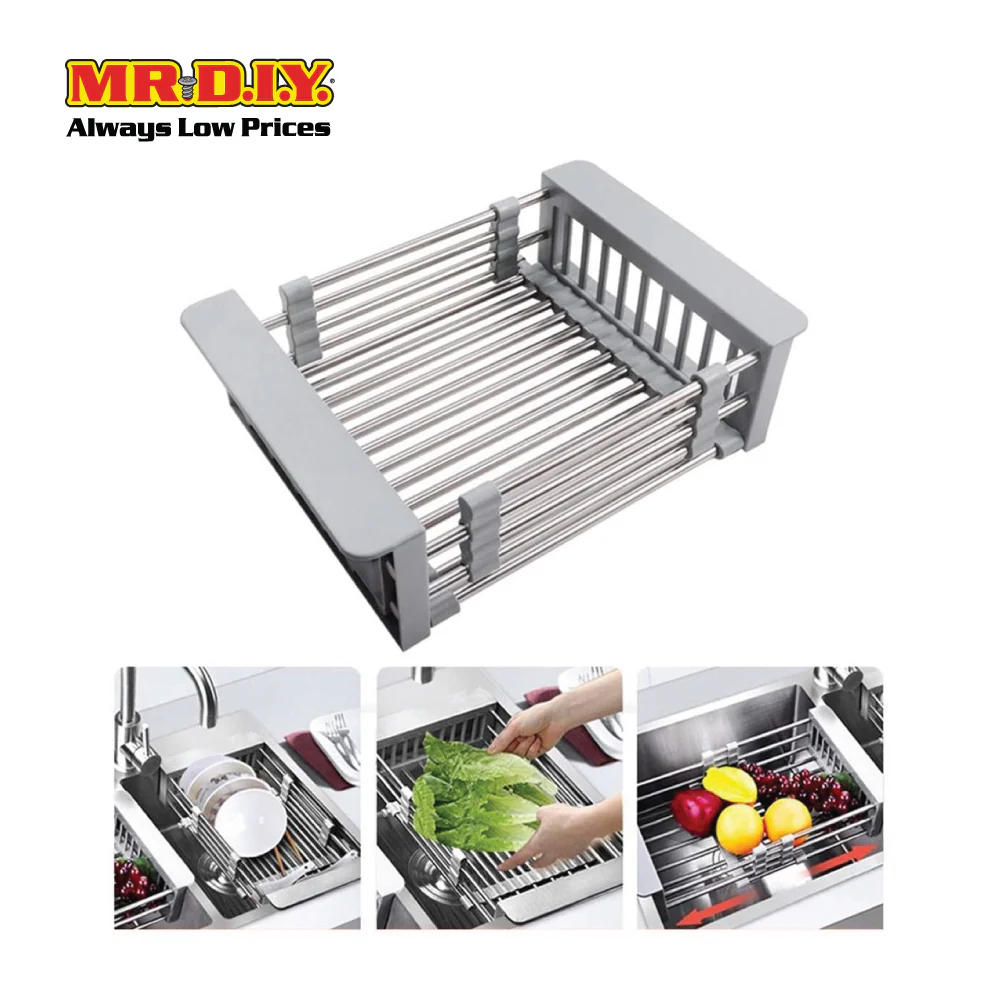 PINPINFAMILY Kitchen Retractable Rectangular Sink Rack Dish Drainer- HP01-272 - Image 3