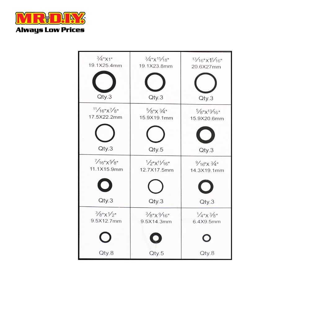 PITBULL Multi-size Rubber O-Ring Kit (50pcs) - Image 2