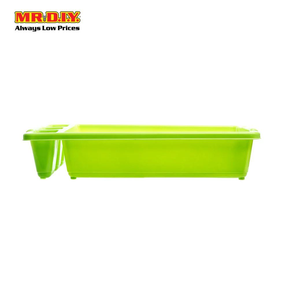 Plastic Dish Holder with Drain Board and Utensil Cup - Image 6