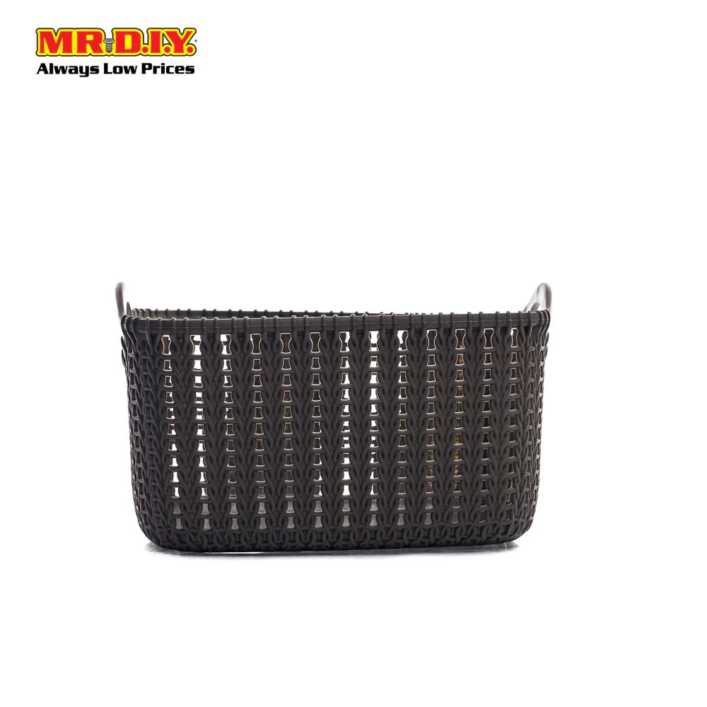 Plastic Rectangular Weave Basket - Image 2