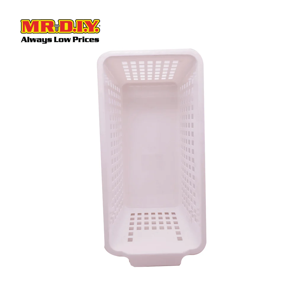 (MR.DIY) Multi-Purpose Plastic Storage Durable Stackable Basket Tray A4 (13.5 x 28cm) - Image 3