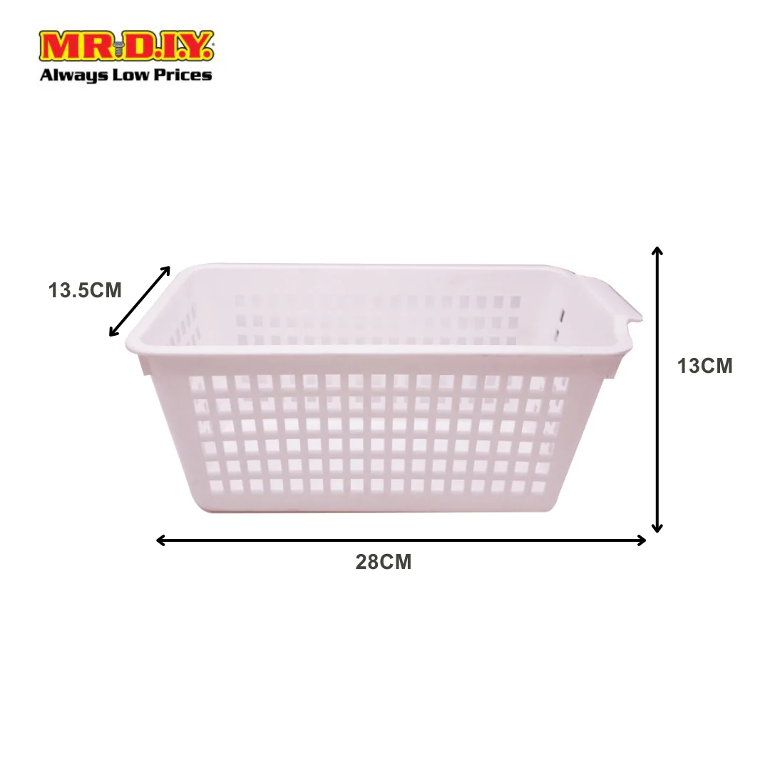 (MR.DIY) Multi-Purpose Plastic Storage Durable Stackable Basket Tray A4 (13.5 x 28cm) - Image 5