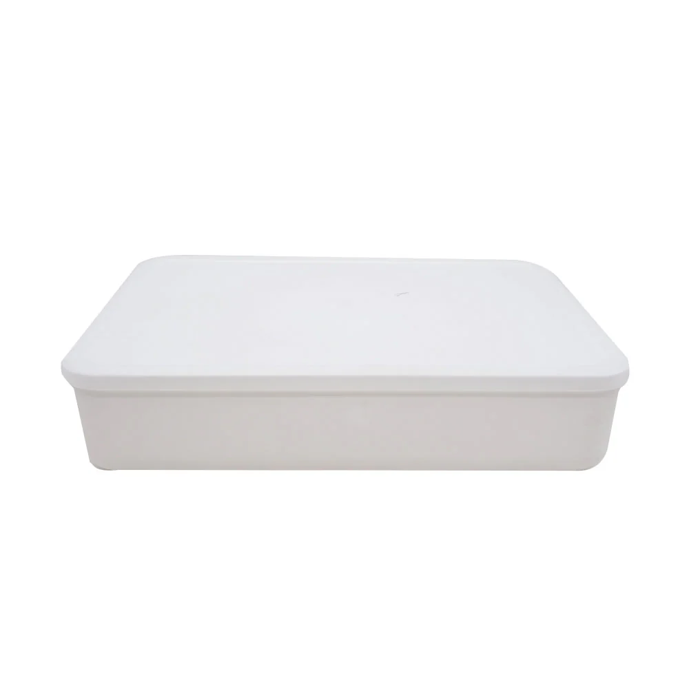 (MR.DIY) Plastic Storage Organizer Stackable Flat Box With Lid (18.5 x 26.5 x 8.5cm) - Image 4