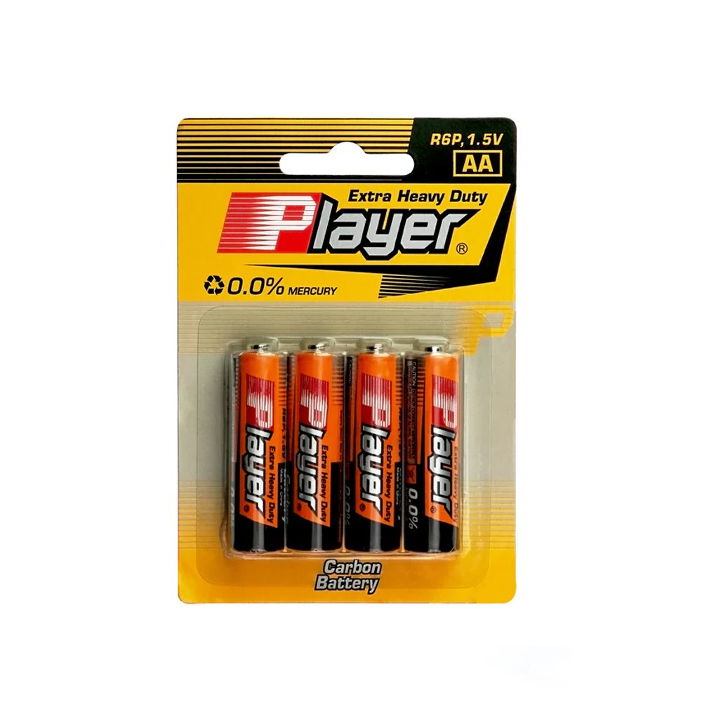 PLAYER Extra Heavy-Duty Carbon AA Battery (4pcs) - Image 3