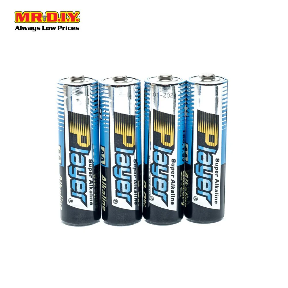 PLAYER Super Alkaline AA LR6 1.5V 4Pcs - Image 3