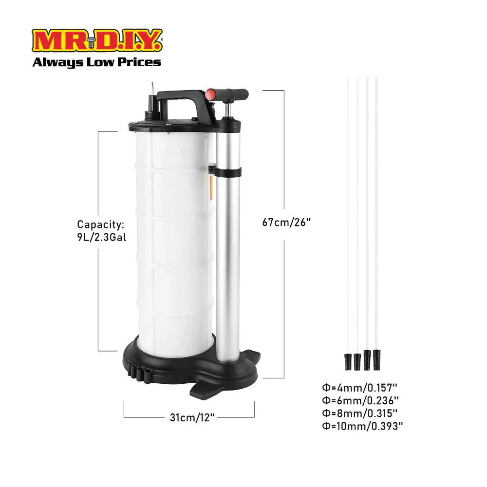 Pneumatic/Manual Oil Extractor 55155 (9L) - Image 3