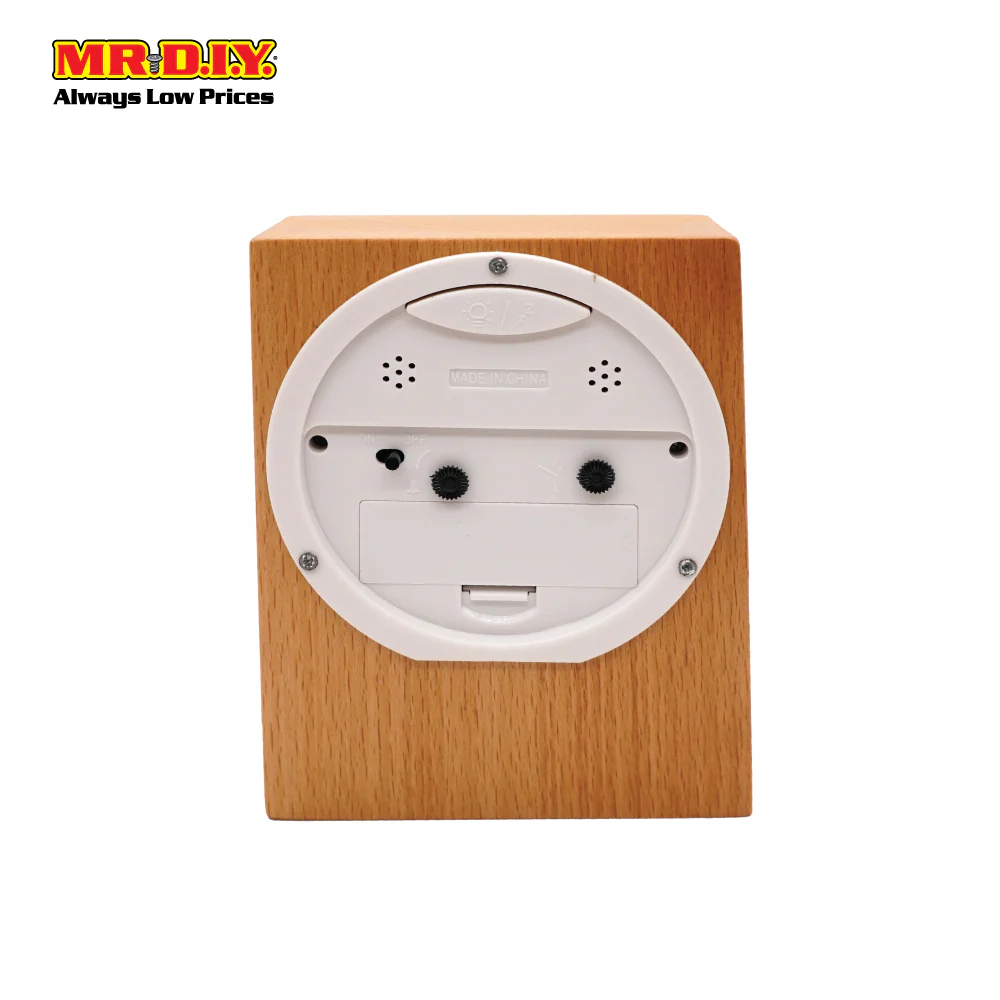 (MR.DIY) Portable Classic Wooden Alarm Clock - Image 3
