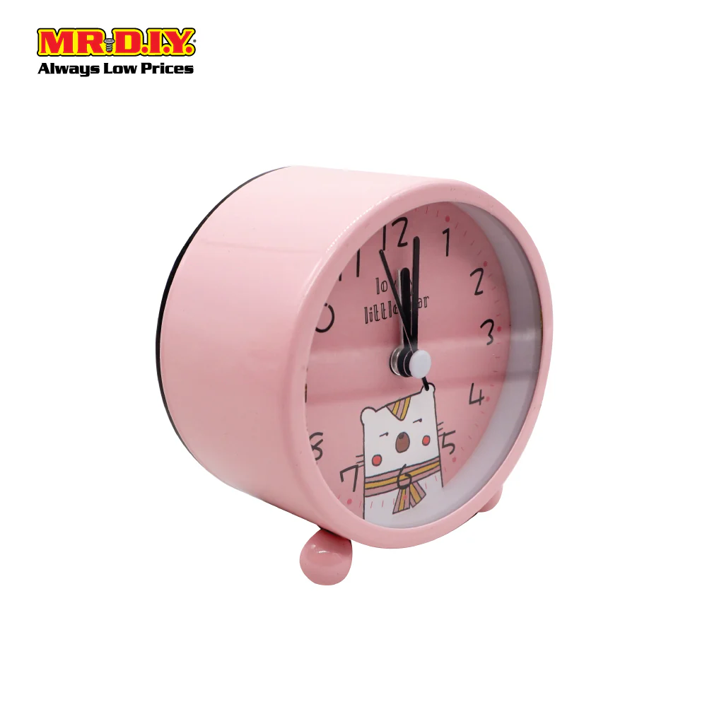 (MR.DIY) Portable Cute Little Bear Design Alarm Clock - Image 2