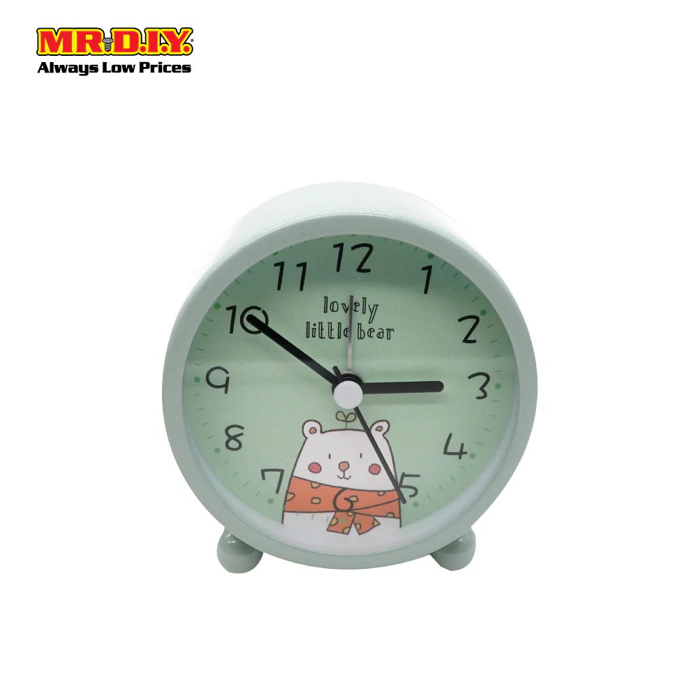(MR.DIY) Portable Cute Little Bear Design Alarm Clock - Image 4