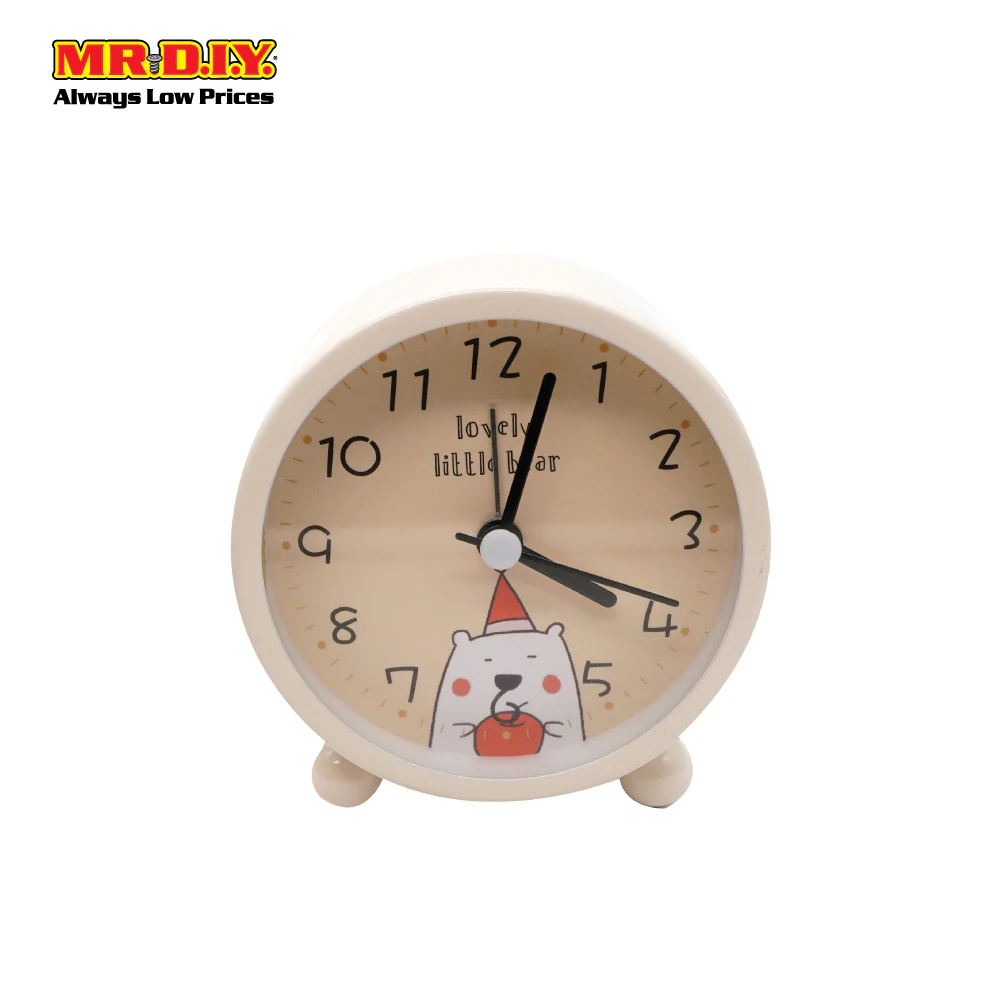 (MR.DIY) Portable Cute Little Bear Design Alarm Clock - Image 6