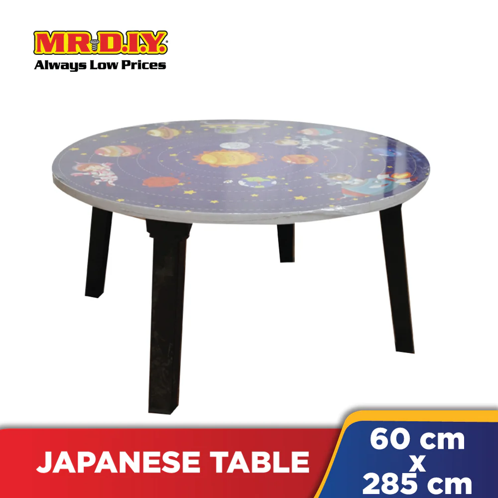 Portable Round Folding Table (60x28.5cm) - Image 2