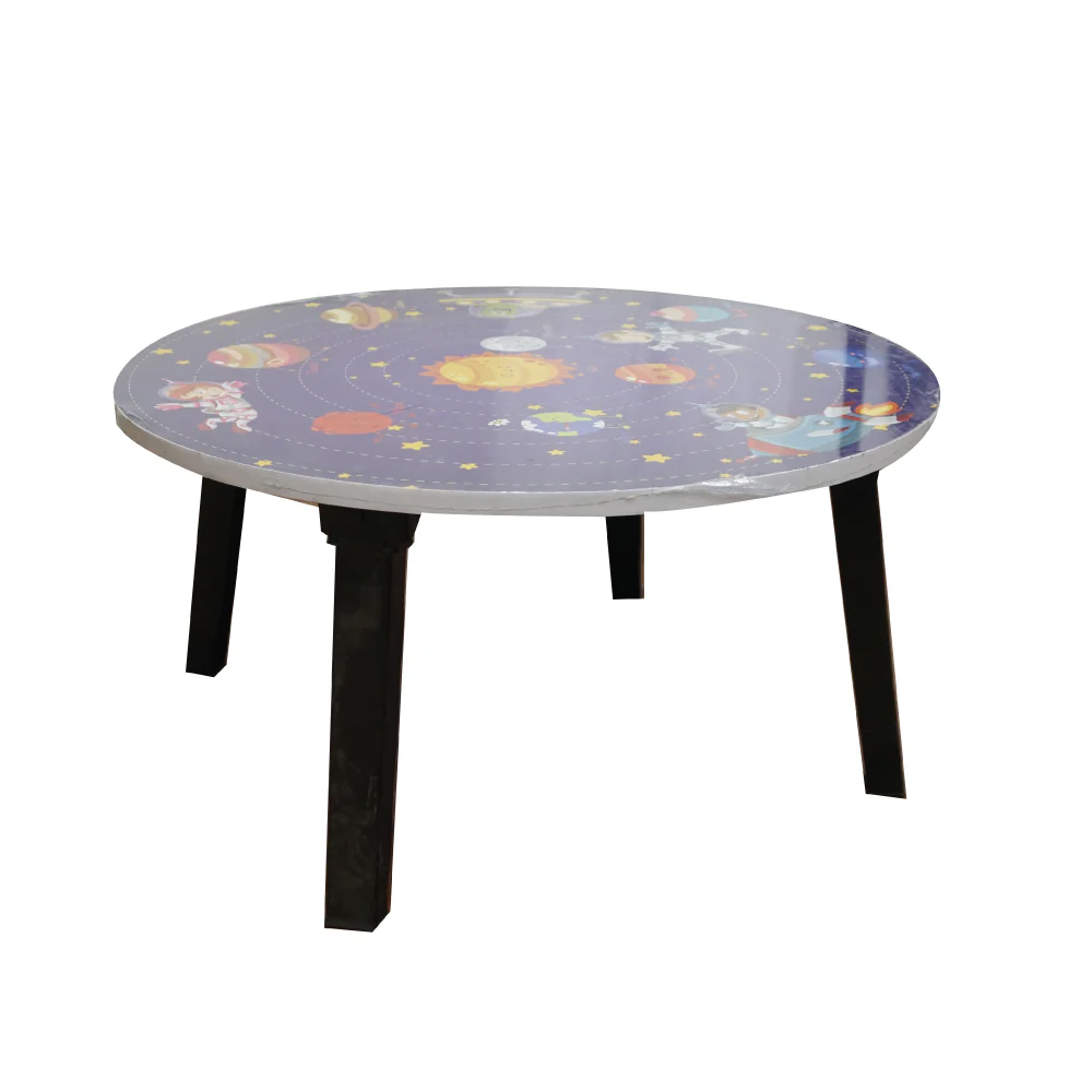 Portable Round Folding Table (60x28.5cm) - Image 5