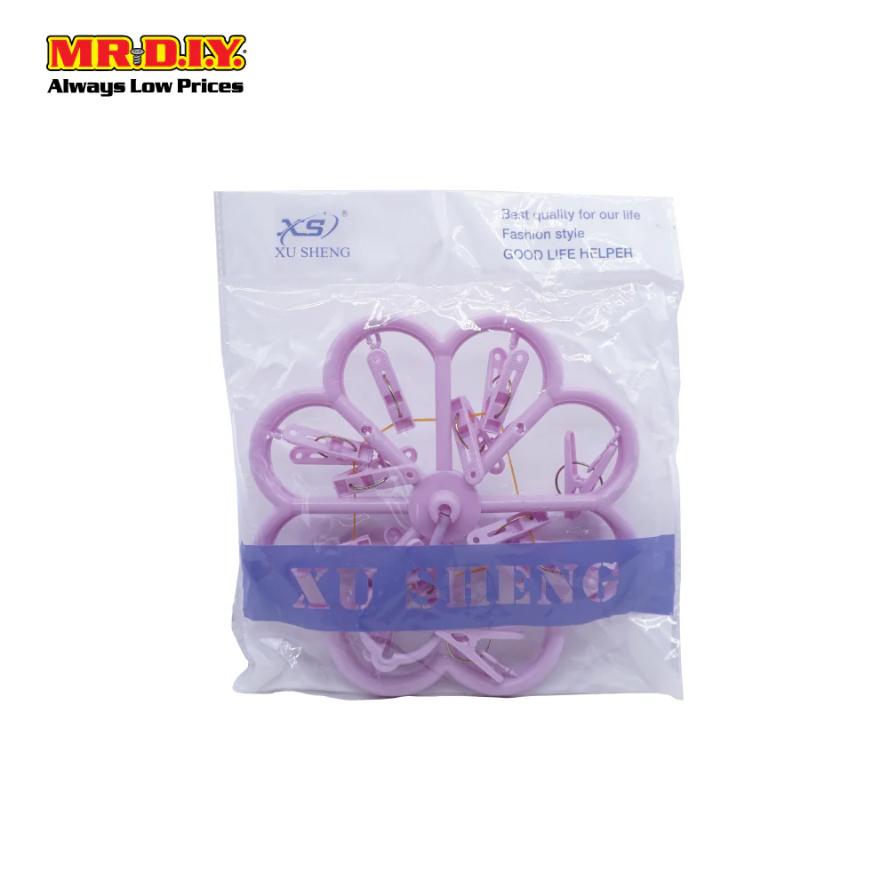 (MR.DIY) Xusheng PP Plastic Laundry Peg Hanger (10 Pegs) - Image 5