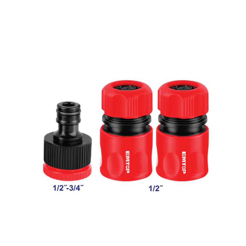 EMTOP 3-Piece Hose Quick Connectors Set - EQCS11231 (3pcs) - Image 2