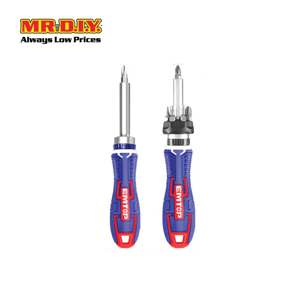 EMTOP 8-Piece Ratchet Screwdriver Set - ESDRH0802 (8pcs) - Image 3