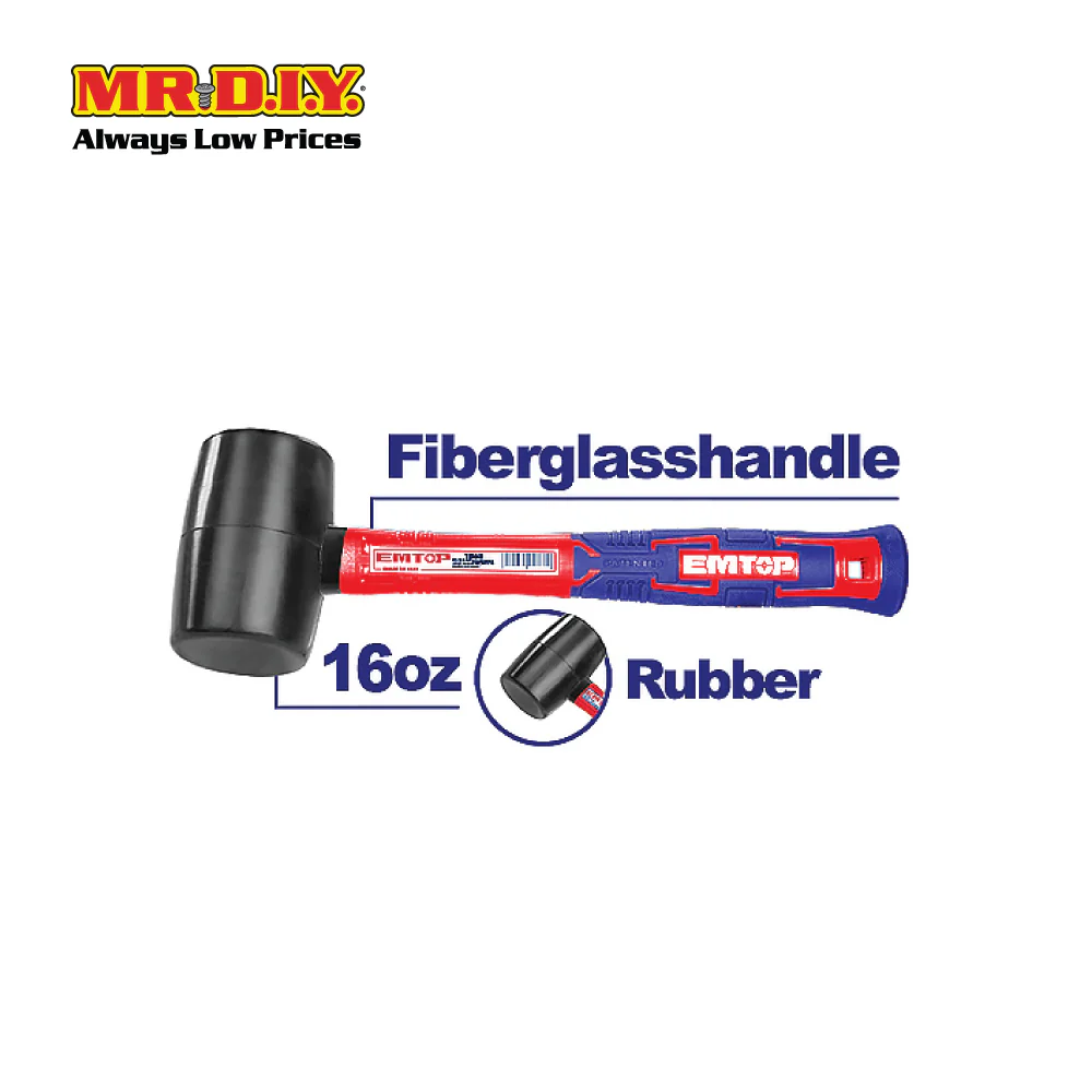 EMTOP Rubber Hammer - EHAMRH1601 - Image 3