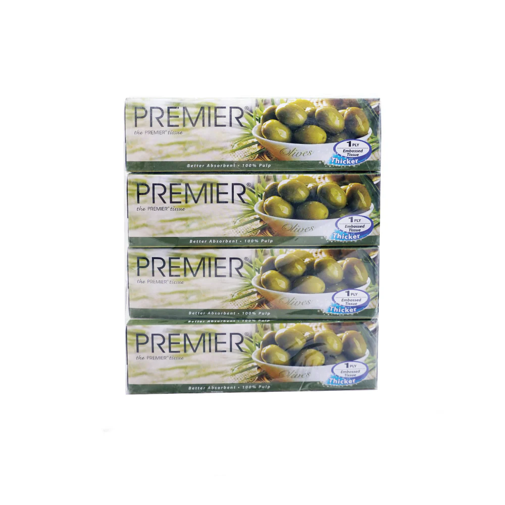 PREMIER Facial Tissue 1 Ply  (4 Boxes X 90's) - Image 3