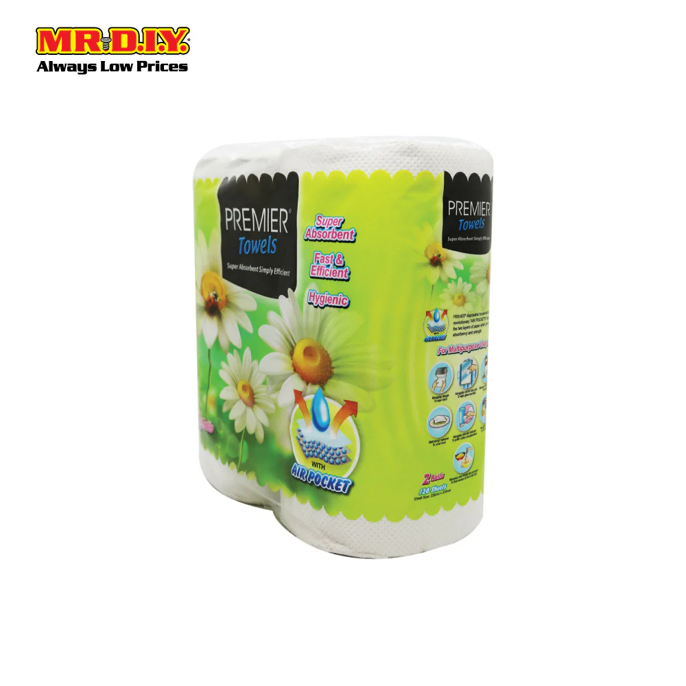 PREMIER Kitchen Towel (2 Rolls X 120 sheets) - Image 2