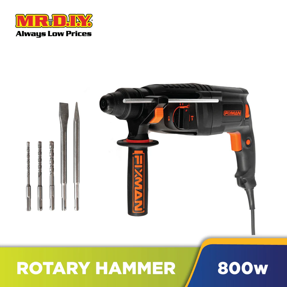PRO FIXMAN Rotary Hammer Drill Set (800W) - Image 2