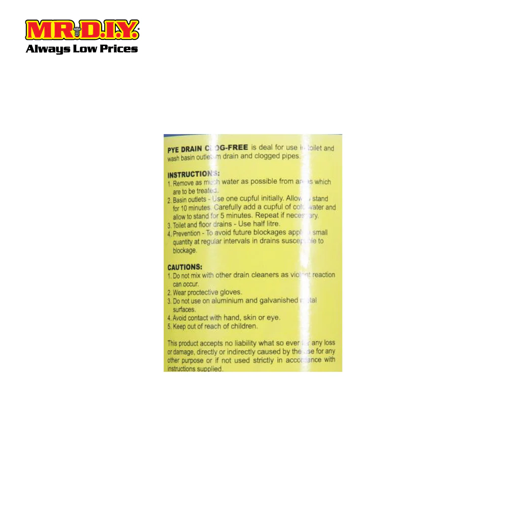 PYE Drain Clog-free Renovator Solvent - Image 3