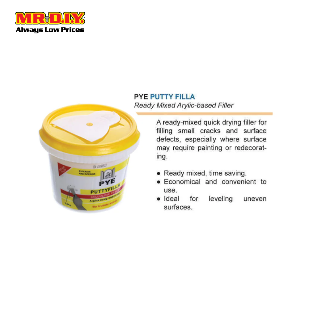 PYE Puttyfilla Cellulose Filler (500g) - Image 3