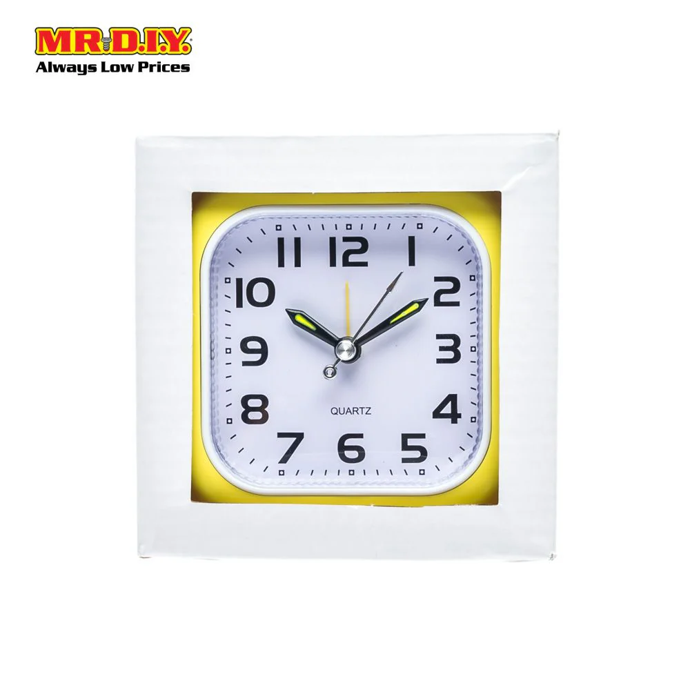 (MR.DIY) Quartz Square Alarm Clock (10x10cm) - Image 2