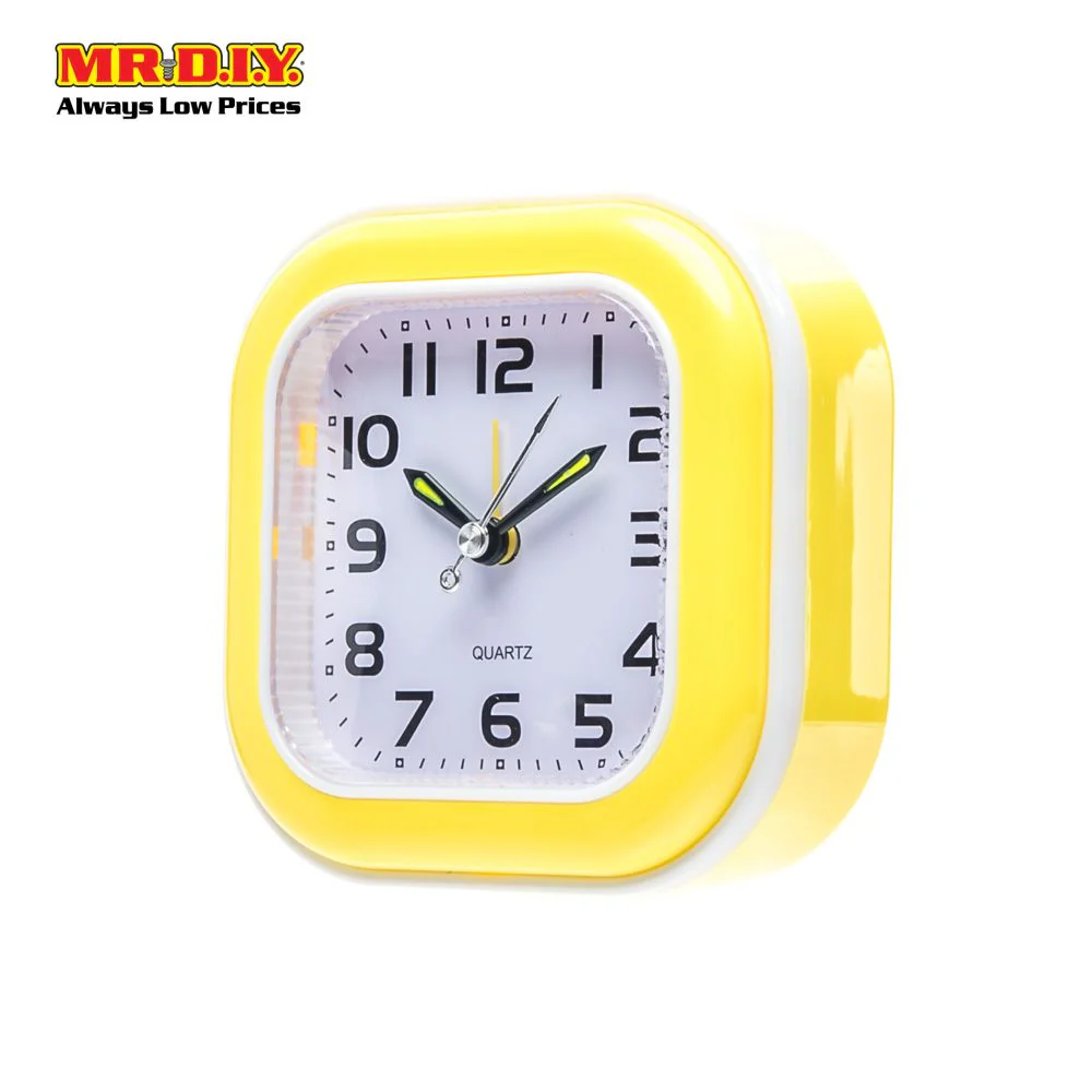 (MR.DIY) Quartz Square Alarm Clock (10x10cm) - Image 3