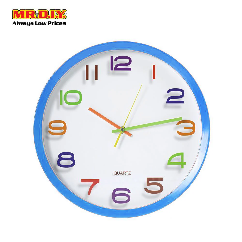 QUARTZ Face Round Wall Clock 13" - Image 7