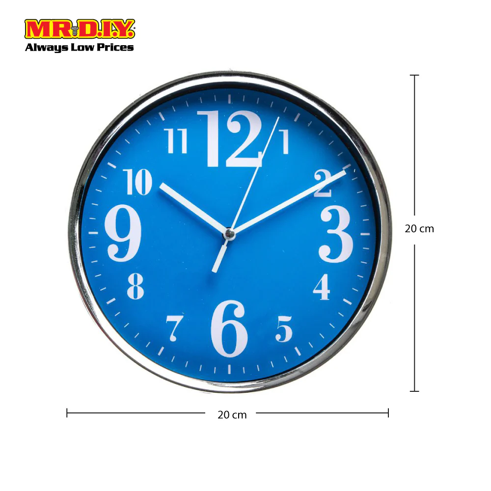 [BEST SELLER] MR.DIY QUARTZ Metal Frame Round Wall Clock (20cm) - Image 3