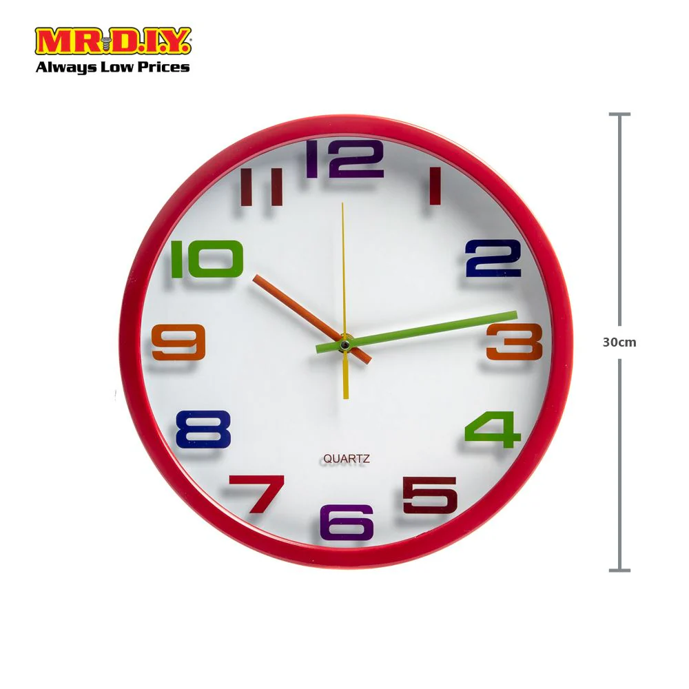 QUARTZ Wall Clock 12' WH-6612# - Image 4