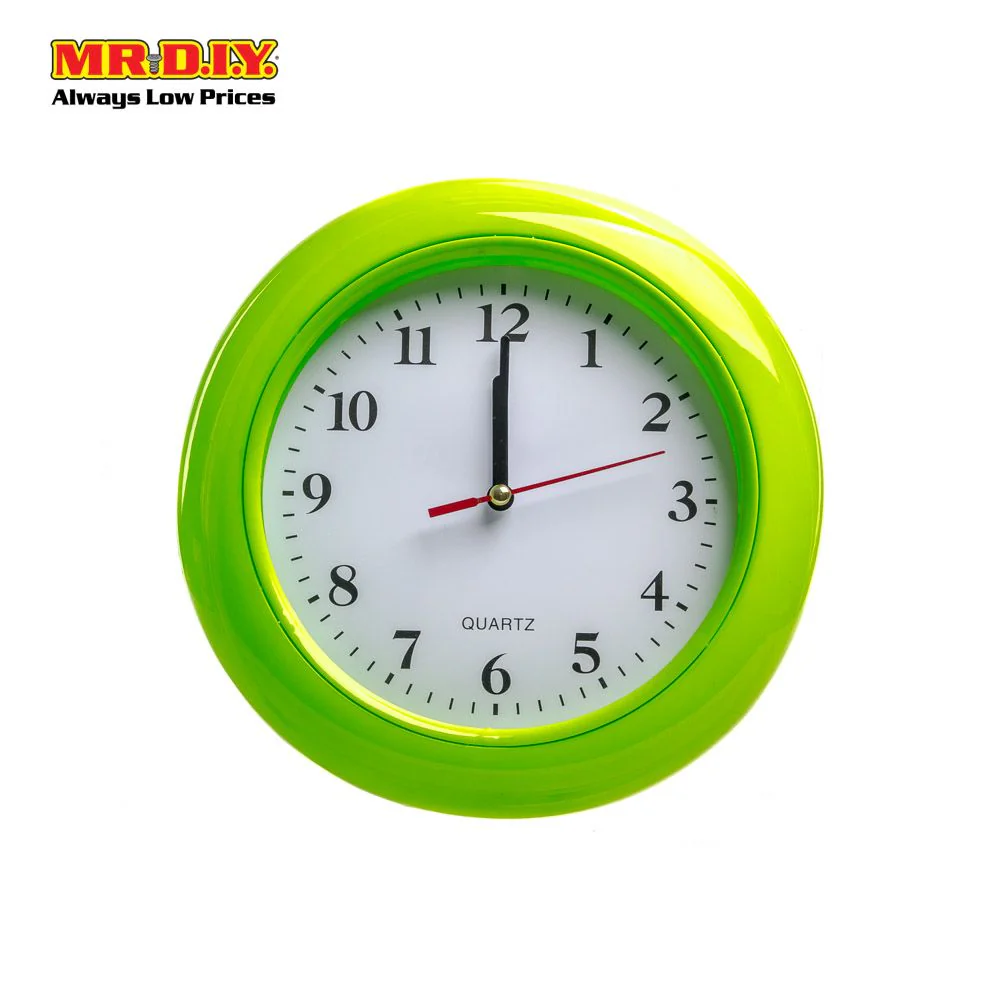 (MR. DIY) QUARTZ Plastic Analog Wall Clock Modern Jam Dinding  (20cm) - Image 6