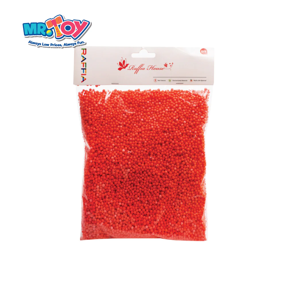 RAFFIA Decorative Beads Small Foam Ball (10g) - Image 2