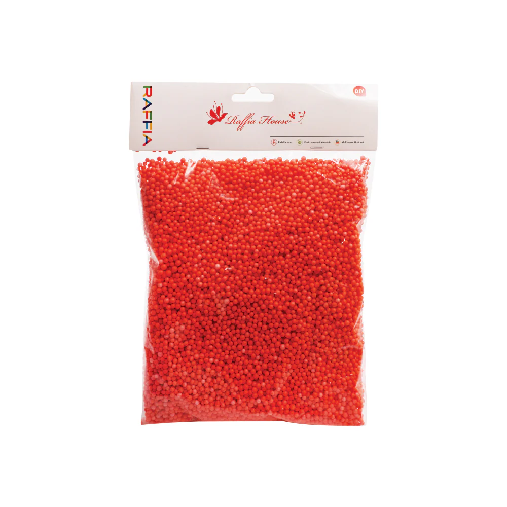 RAFFIA Decorative Beads Small Foam Ball (10g) - Image 3