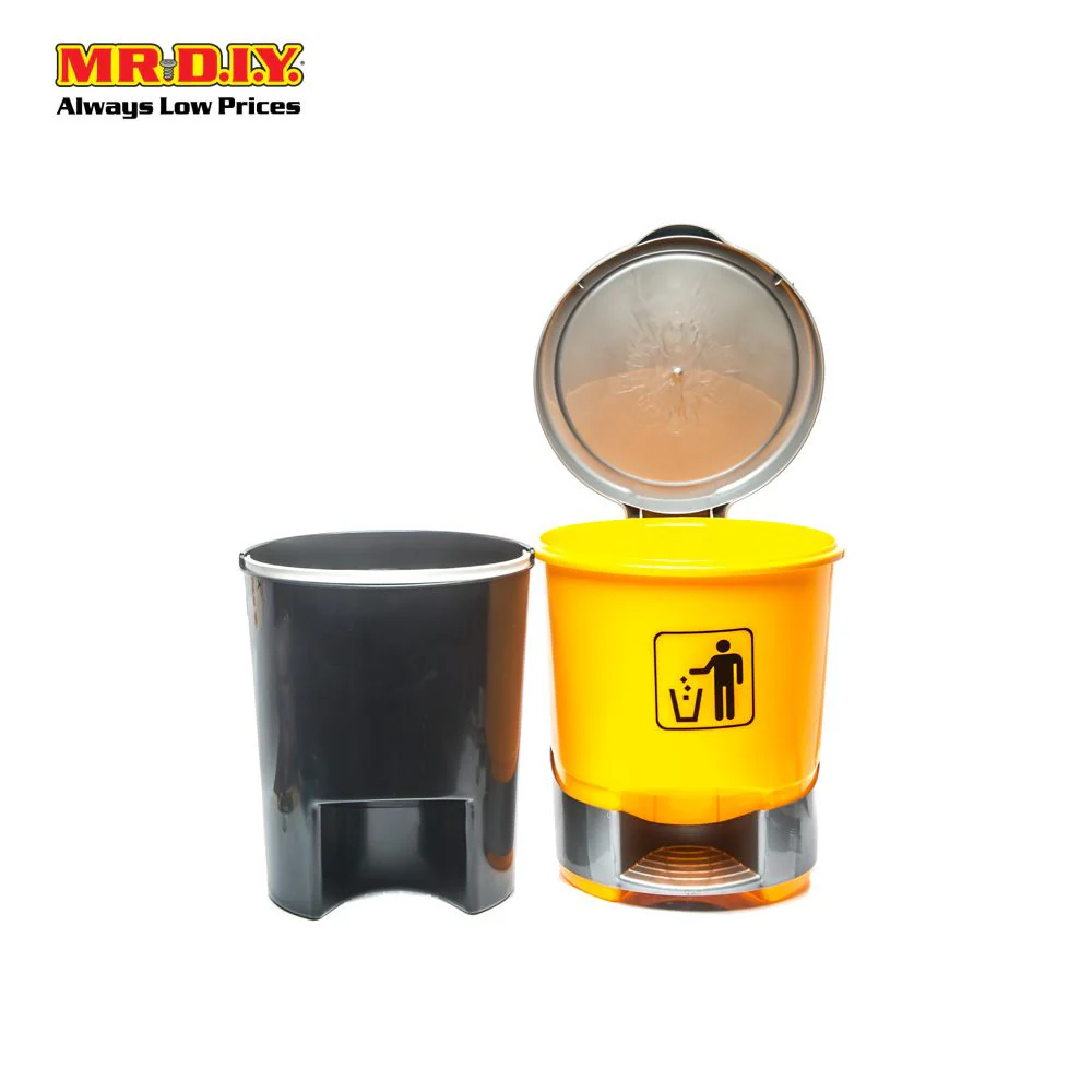 (MR.DIY) RAYACO Plastic Pedal Step Round Garbage Trash Bin (37cm x 46cm x 39.5cm) - Image 2