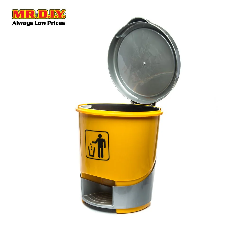(MR.DIY) RAYACO Plastic Pedal Step Round Garbage Trash Bin (37cm x 46cm x 39.5cm) - Image 4