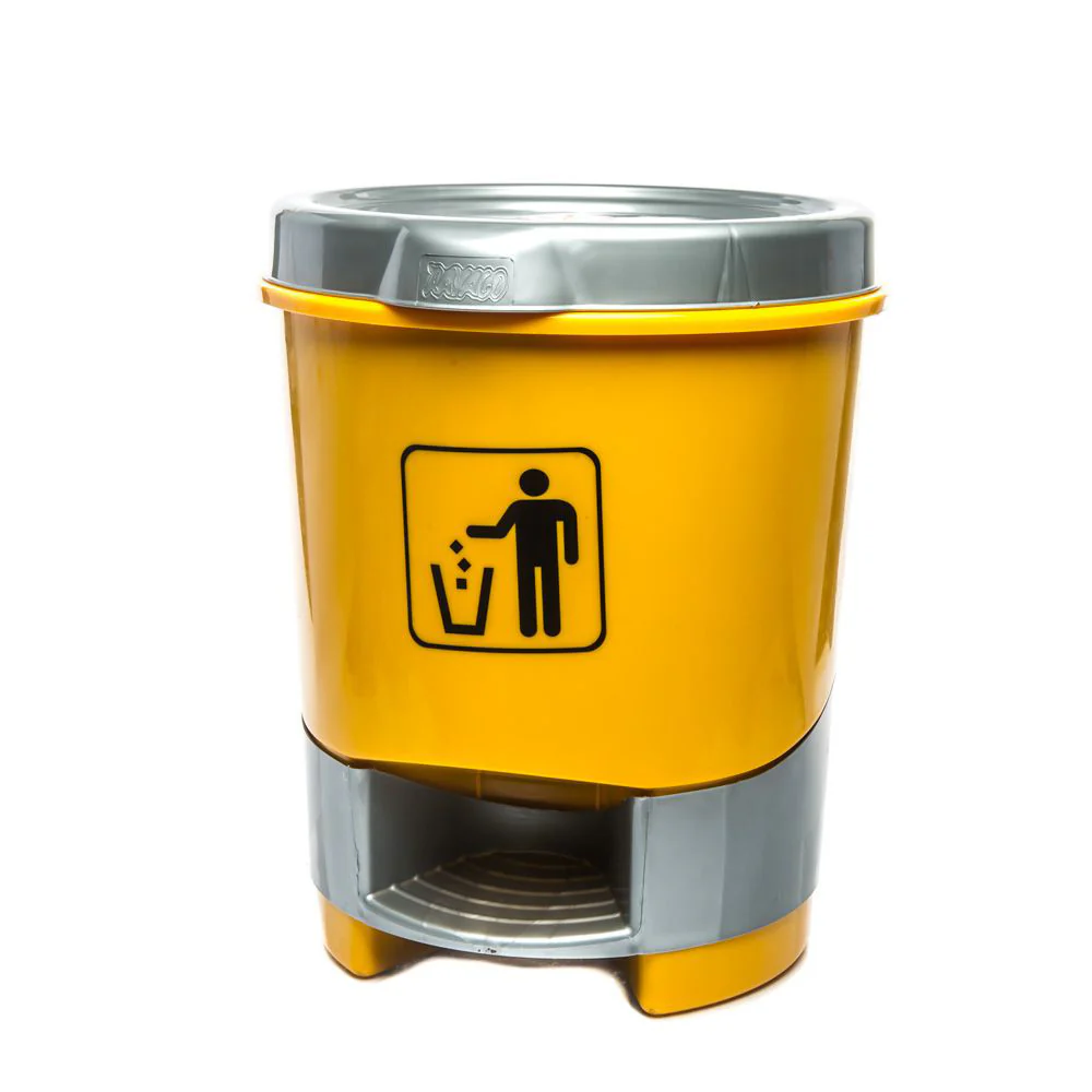 (MR.DIY) RAYACO Plastic Pedal Step Round Garbage Trash Bin (37cm x 46cm x 39.5cm) - Image 6