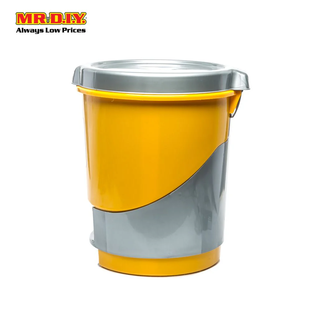 (MR.DIY) RAYACO Plastic Pedal Step Round Garbage Trash Bin (37cm x 46cm x 39.5cm) - Image 8