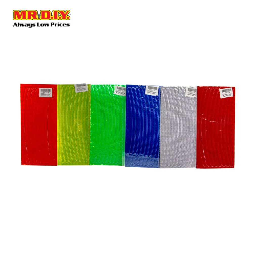 (MR.DIY) Anti-Collision Safety Warning Luminous Reflective Bicycle Sticker Strips - Image 2