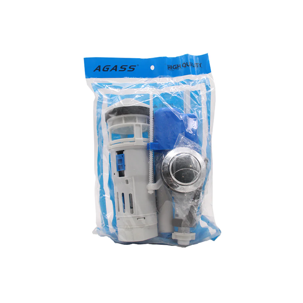 (MR.DIY) Replacement Toilet Tank Fill Valve Water Drain Flush Dual Button Kits - Image 2