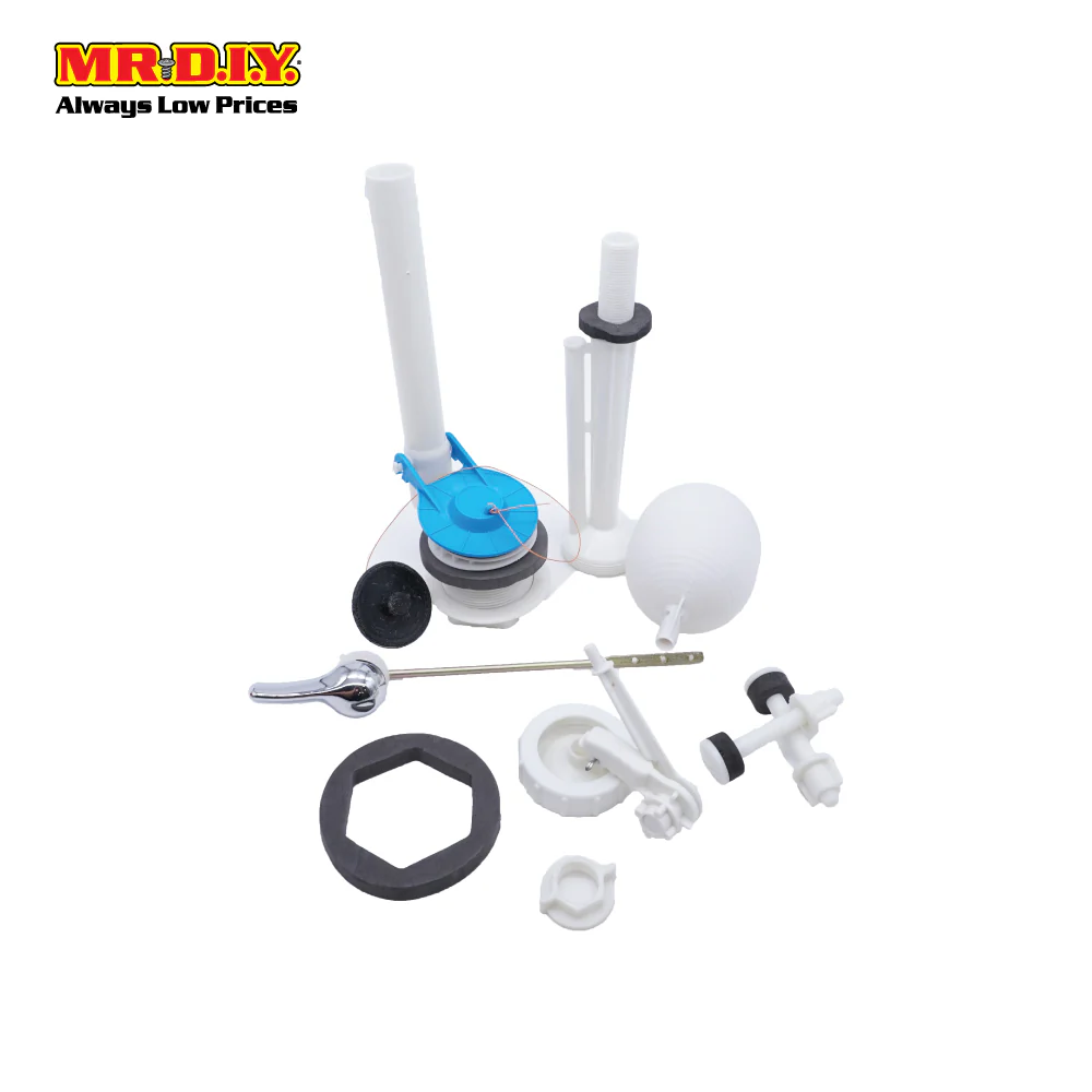 (MR.DIY) Replacement Toilet Tank Fill Valve Water Drain Flush Dual Button Kits - Image 3