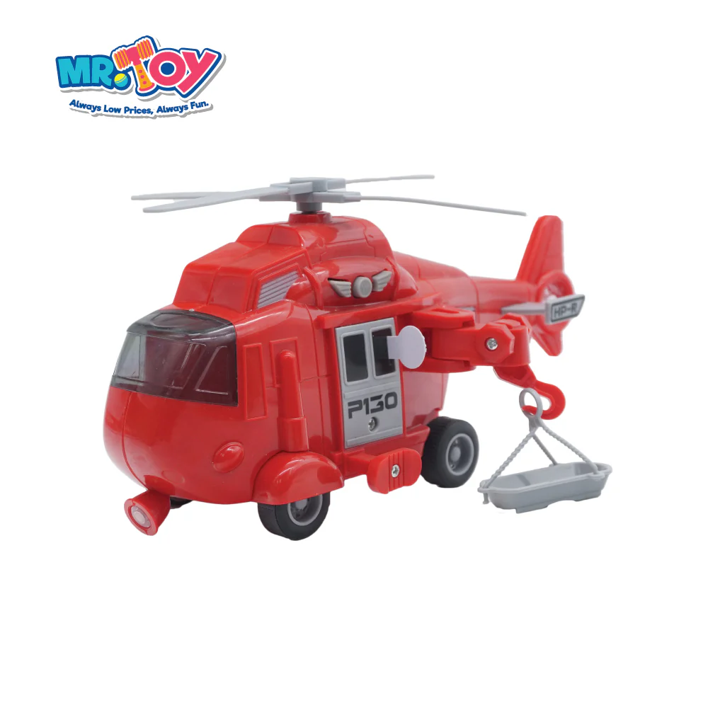 (MR. TOY) Rescue Helicopter Toy with Lightsound - Image 2